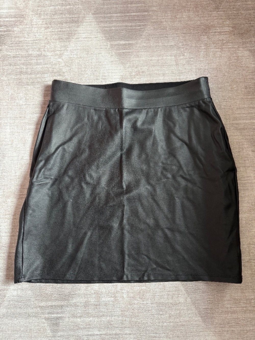Torrid Faux Leather Black Mini Skirt